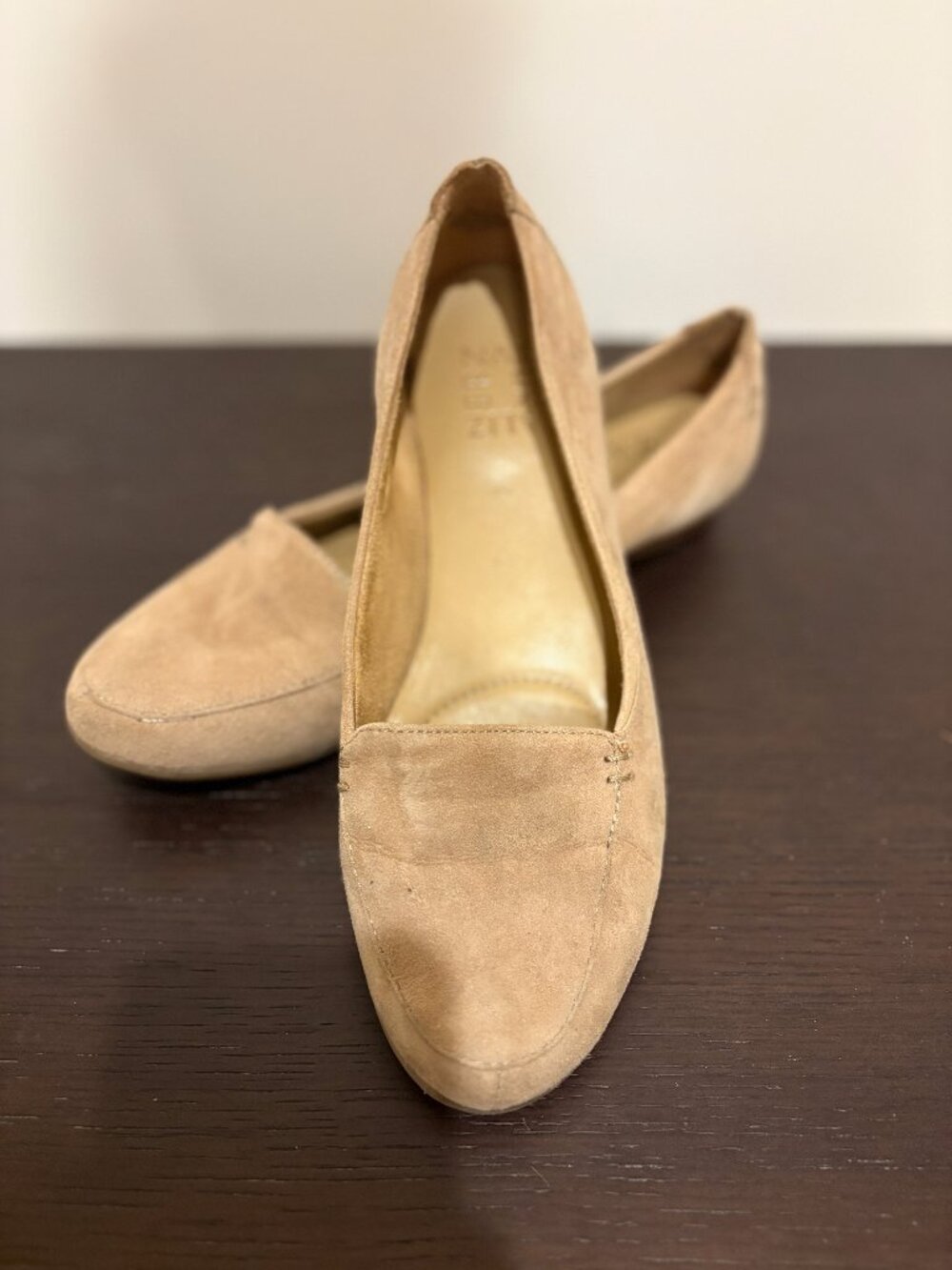 🥿 Naturalizer Saban Tan Suede Slip On Loafer Flats - Size 7.5